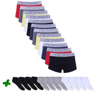 Imagem de Kit 12 Sungão + 12 Pares Meia Soquete Dorbe, M
