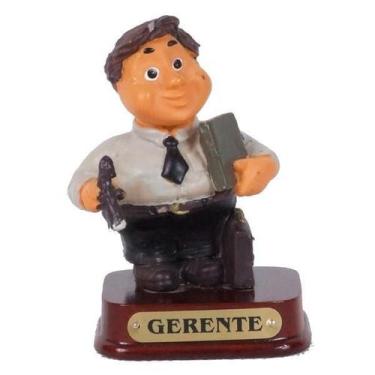 Imagem de Boneco Profissional Gerente Miniatura Decoração 8cm - Zona Livre