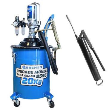 Imagem de Bomba Propulsora Pneumática Móvel 20KG e Bomba Manual para Graxa 500G 