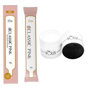 Imagem de Refil Gel Classic Pink Volia 14g + Pote Eco Duo Volia 30g