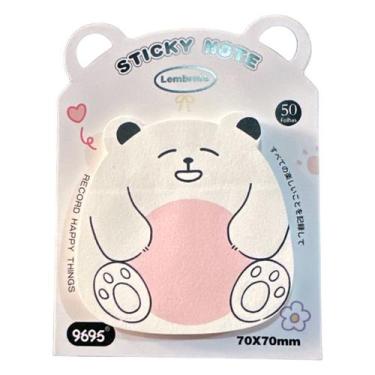 Imagem de Bloco Auto Adesivo Urso Kawai - Branco - PAPERE CO
