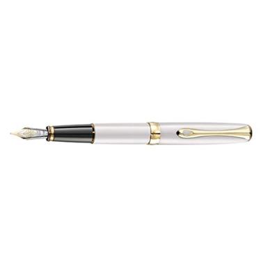 Imagem de Diplomat Caneta tinteiro Excellence A2 Pearl White Gold - Larga