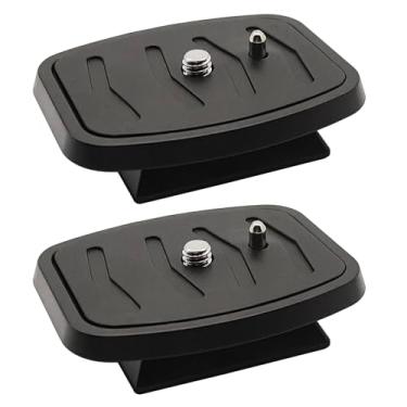 Imagem de 2 peças de adaptador de montagem para câmera de tripé de 44 mm, placa de base universal para montagem de tripé QB-4W, substituição de tripé para alguns modelos de Velbon, Ambico, Sony, Sunpak, Ravelli