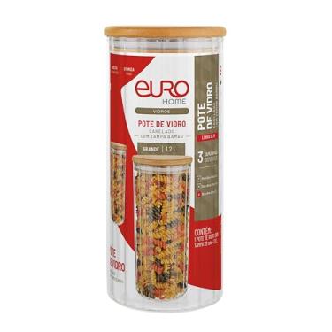 Imagem de Euro Home - Pote de Vidro Canelado Slim1,200l - VDR2680-22