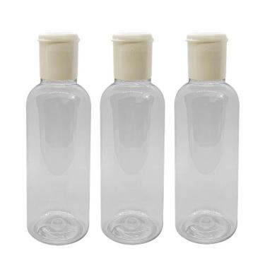 Imagem de 50 Frascos 120ml Flip Top -Frasquinhos Pet Tampa Flip - RCO