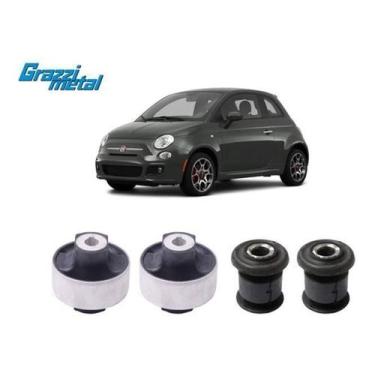 Imagem de 4 Bucha Bandeja Suspensão Dianteira Fiat 500 2012 2013 2014 - Grazzime