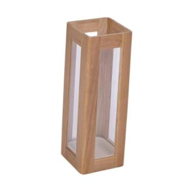 Imagem de Fenteer Suporte para guarda -chuva de um guarda -chuva de guarda -chuva de madeira bastões de bengala de cana -de -péssimo para sala de estar para sala de, Madeira