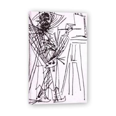 Imagem de Desenho de linha murais Diego Rivera – arte do realismo socialista mexicano, muralista do século 869, coleção clássica do museu de Nova York para decoração de casa 30 x 48 cm