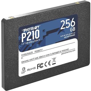 Imagem de Patriot Memory P210 SATA 3 256 GB SSD 2, 5 polegadas, Preto