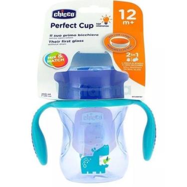 Imagem de Copo Infantil 360 Perfect Cup +12 Meses Antivazamento Chicco Azul