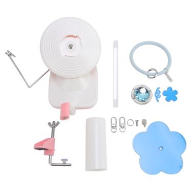 Imagem de Enrolador de bola de fio manual, enrolador de fio portátil, suporte de bola de pulso, máquina enroladora rotativa para viagens e crochê ao ar livre, material ABS