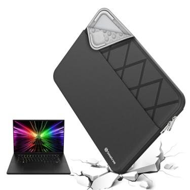 Imagem de Smatree Bolsa e capa antichoque para laptop de 15,6 polegadas para homens e mulheres, capa fina protetora à prova d'água sob medida para Razer Razer Blade 15 2023/2022 de 15,6 polegadas, preta (E614)