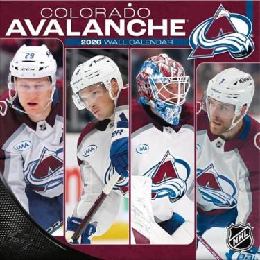 Imagem de TURNER SPORTS Calendário de parede do time Colorado Avalanche 2026, 30,5 x 30,5 cm (26998011937)