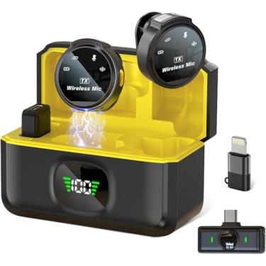 Imagem de Microfone Lapela Duplo Tipo C & IOS Anti Ruído Imã Magnético El-1851