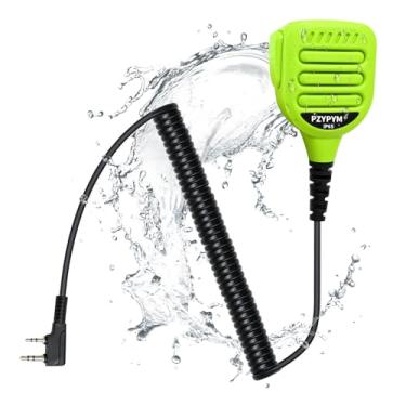 Imagem de PZYPYM Walkie Talkie Microfone de ombro de 2 pinos preto lapela alto-falante remoto para Retevis h777s retc 15, para Baofeng bf-f8hp uv-5r uv-17r, para Kenwood tk-2180 nx3200 nx1300 tk3160 tk2312