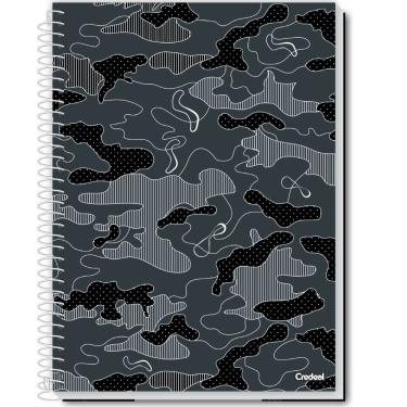 Imagem de Caderno Espiral Universitário Capa Dura 16 Matérias 256 Folhas Connect Credeal Estampa 2