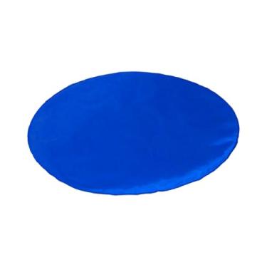 Imagem de Tapete Gelado Refrescante para Pet em Nylon, Resfriamento Automático, Impermeável, Resistente a Unhas, Antibacteriano, Antifúngico, Portátil (Azul, T Redondo M)