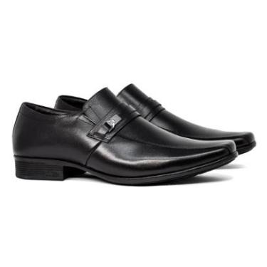 Imagem de Sapato Social Masculino Jota Pe Air Bag Couro Legítimo Confortável Liso 77505-Masculino