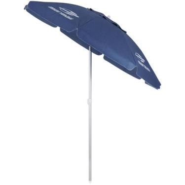 Imagem de Guarda-Sol Articulado Bagum em Alumínio Mormaii 2,00m Azul Marinho 107
