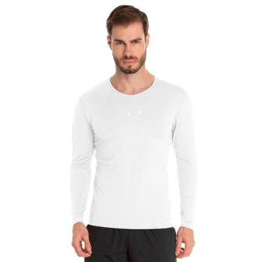 Imagem de Camiseta Segunda Pele Masculina Proteção Solar UV Praia Piscina Esportes-Masculino