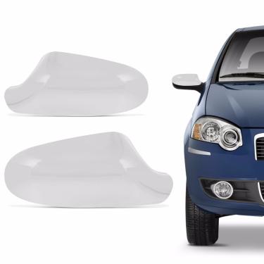 Imagem de Aplique Cromado Capa Retrovisor Fiat Pálio Siena 2004 à 2011 Par
