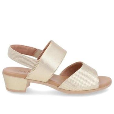 Imagem de Sandália Fem. Salto Bloco Em Couro Legítimo Usaflex PA02002-Feminino