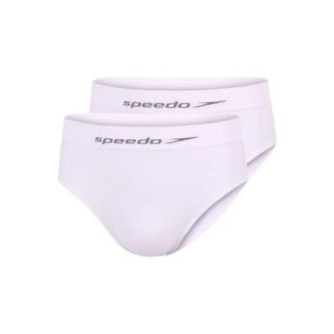 Imagem de Kit com 3 Cuecas Slip Speedo 4280, Branco, 1XG