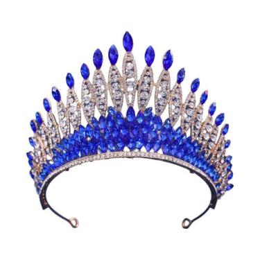 Imagem de Conjunto De Joias De Noiva Com Cristais Vermelhos, Colar, Brincos E Ti