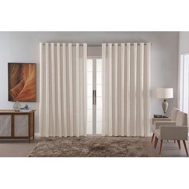 Imagem de Cortina Sala Quarto Decoraçao Jacquard Tecido Luxo 2,70X2,30 - Bf Conf