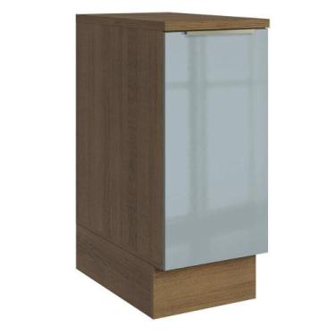 Imagem de Balcão De Cozinha 35 Cm 1 Porta Rustic/cinza Lux Madesa Rustic/cinza
