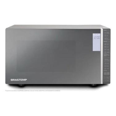 Imagem de Microondas 32l Grill Espelhado Cinza 127v - Brastemp, Cinza, 110V