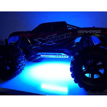Imagem de Raidenracing Sistema de iluminação LED de luz de chassi para escala 1/5 Traxxas X-MAXX, azul