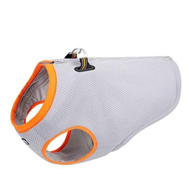 Imagem de Arnês de colete refrescante para cães, jaqueta de resfriamento respirável para cães, alívio da ansiedade proteção solar reflexiva segurança ao ar livre anti-calor verão, laranja, G