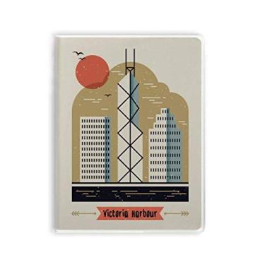 Imagem de Diário de capa macia para caderno Hong Kong Victoria Harbour