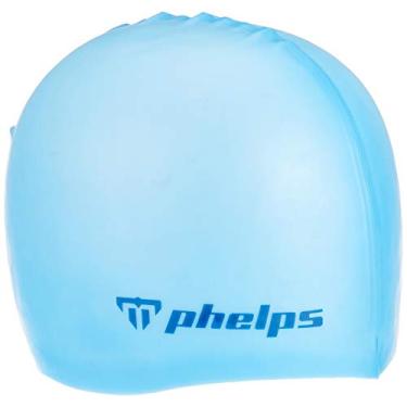 Imagem de Touca de Silicone Phelps Classic Jr Azul