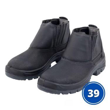 Imagem de Bota de Segurança Nº39 com Bico de Aço Preta Marluvas