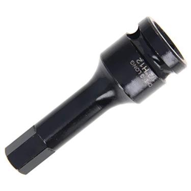 Imagem de Bettomshin Soquete de impacto hexagonal, soquete de broca Allen de 1/2 polegada, soquete de impacto hexagonal de 12 mm, aço cr-Mo, chave sextavada mestre de impacto, 1 peça