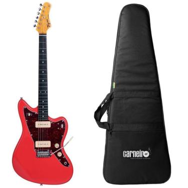 Imagem de Guitarra Tagima Woodstock TW 61 FR Vermelha Jazzmaster Capa