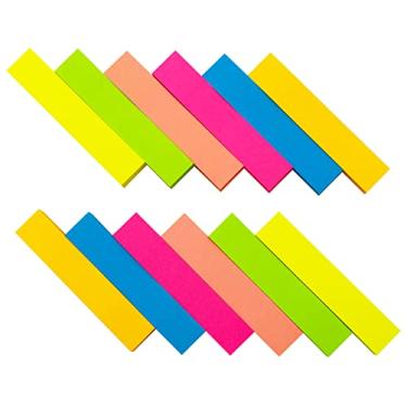 Imagem de Notas adesivas, 1200 folhas, notas autoadesivas, fácil de colocar para escola, escritório, caderno, cores brilhantes sortidas, 100 folhas/bloco