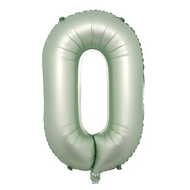 Imagem de 40 Inch Olive Green Color Number Balloons 0-9 Large Digital Foil Helium Ball Girl Kids Adult Happy Birthday Party Decor Wedding (40 inch olive green 0)
