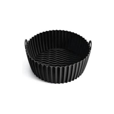 Imagem de Forma Silicone Grande Air Fryer 22cm Redonda Antiaderente - Caerus, Pr