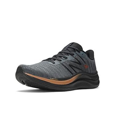 Imagem de New Balance Tênis de corrida feminino FuelCell Propel V4, Grafite/preto/cobre metálico, 8