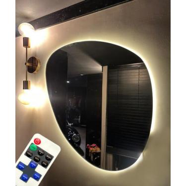 Imagem de Espelho Grande Com Led e Controle Luzes Com Várias Modos - V.A Decor