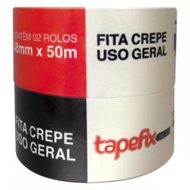 Imagem de Fita Crepe Adere Uso Geral 423 - 48Mm X 50M ./ Kit Com 2 Peças