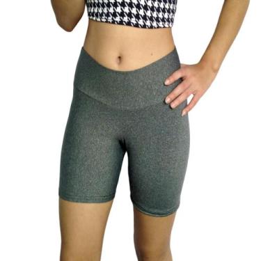 Imagem de Short Feminino Meia Coxa Justo Praia Cós Liso Suplex Pp ao Plus Size -