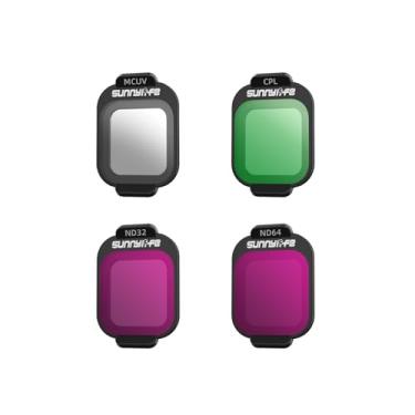 Imagem de YUULNMOP Kit de filtro ND para DJI Flip Drone,MCUV,CPL ND8 ND16 ND32 ND64 Conjunto de filtros de lentes de câmera multirevestidas para redução de luz acessórios de filtro de câmera Vlog (conjunto