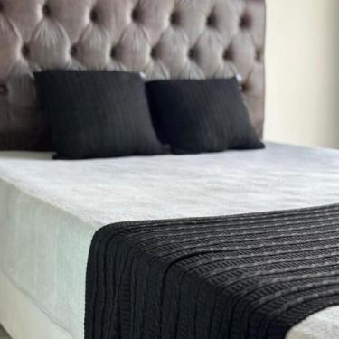 Imagem de Kit 1 Peseira Super Luxo Para Cama King Size, Poltrona e Sofá 260cm x 
