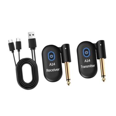 Imagem de YIJU 2x Transmissor de Guitarra Sem Fio para Microfone Dinâmico de Guitarra Eletrônica