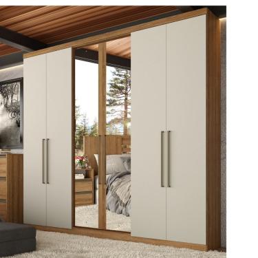 Imagem de Guarda Roupa Casal com Espelho 6 Portas Presence Full Glass THB