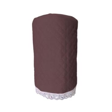 Imagem de Capa Para Galão De Água 20 Litros Com Lese Tecido Matelado Com Bordado